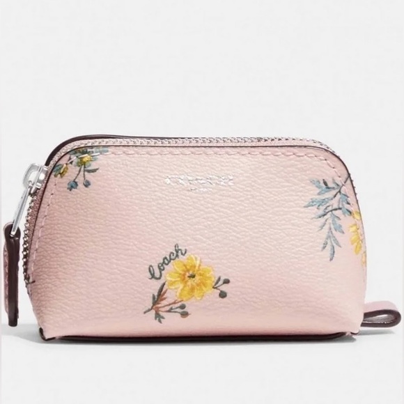 Handbags - Coach Pink Floral Women's Small Pouch